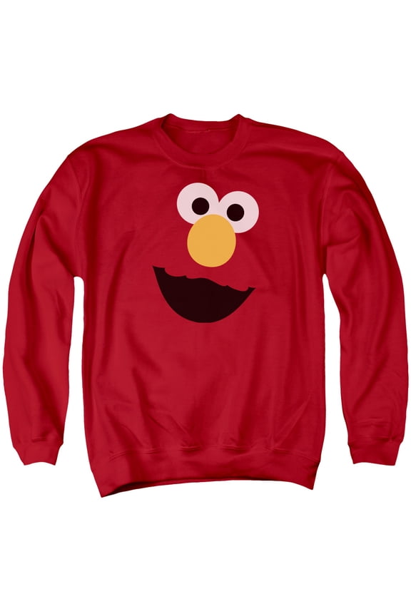 Sesame Street - Elmo Face - Crewneck Sweatshirt - Large