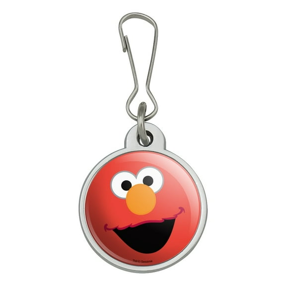 Sesame Street Elmo Face Jacket Handbag Purse Luggage Backpack Zipper Pull Charm