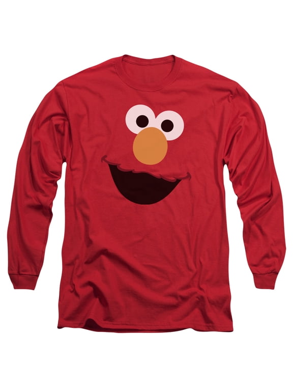 - Elmo Face - Long Sleeve Shirt - Large