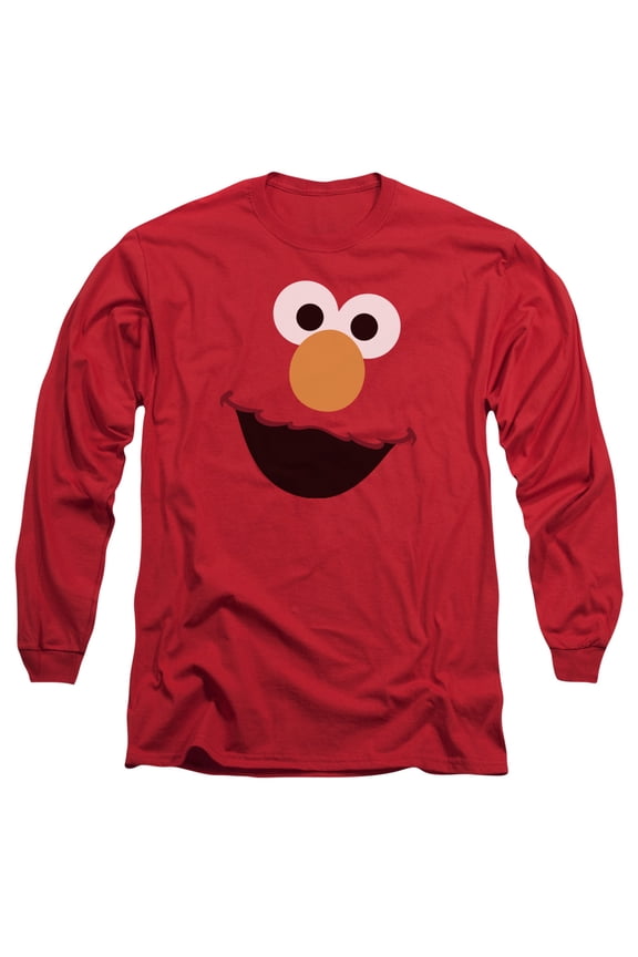 - Elmo Face - Long Sleeve Shirt - X-Large
