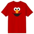 thumbnail image 1 of Sesame Street Elmo Face Men's Red Short Sleeve Tee-XXL, 1 of 4