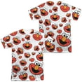 thumbnail image 1 of Sesame Street Elmo Face Pattern Unisex Adult Sublimated Costume T Shirt (Front/Back), Large Multicolor, 1 of 2