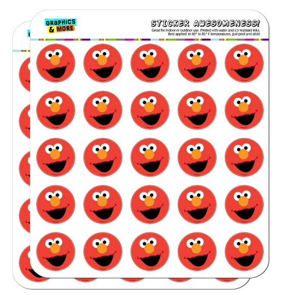 Sesame Street Elmo Face Planner Calendar Scrapbooking Crafting Stickers