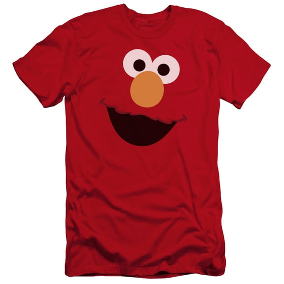 Sesame Street - Elmo Face - Premium Slim Fit Short Sleeve Shirt - X-Large