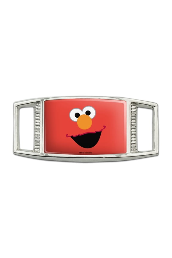 Sesame Street Elmo Face Rectangular Shoe Shoelace Shoe Lace Tag Runner Gym Charm Decoration