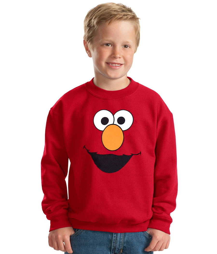 Sesame Street Brandclub Sesame Street Elmo Face Toddler Sweatshirt