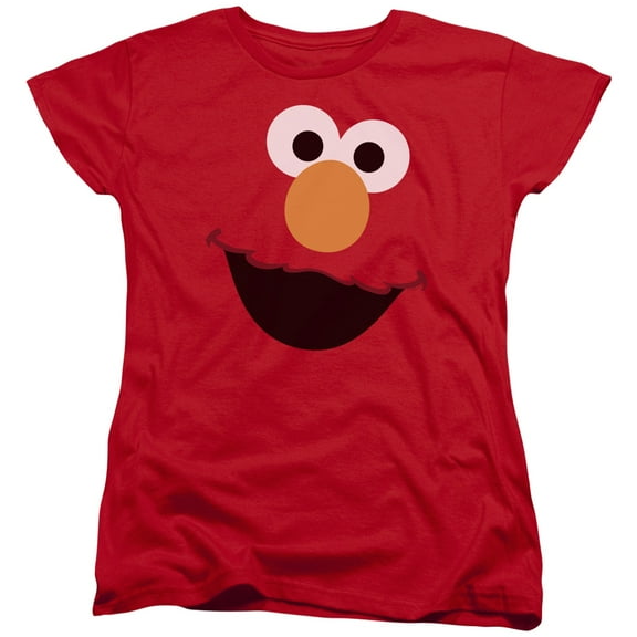 Sesame Street - Elmo Face - Women's Short Sleeve Shirt - Small
