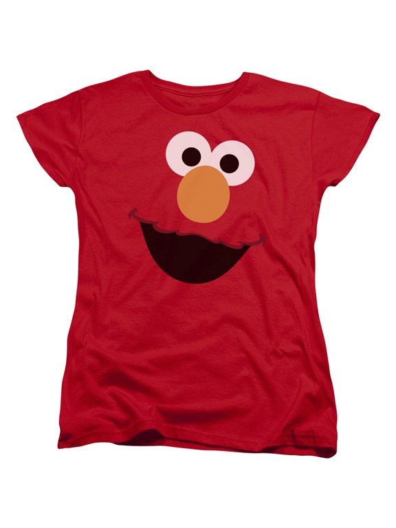 Sesame Street - Elmo Face - Women's Short Sleeve Shirt - X-Large