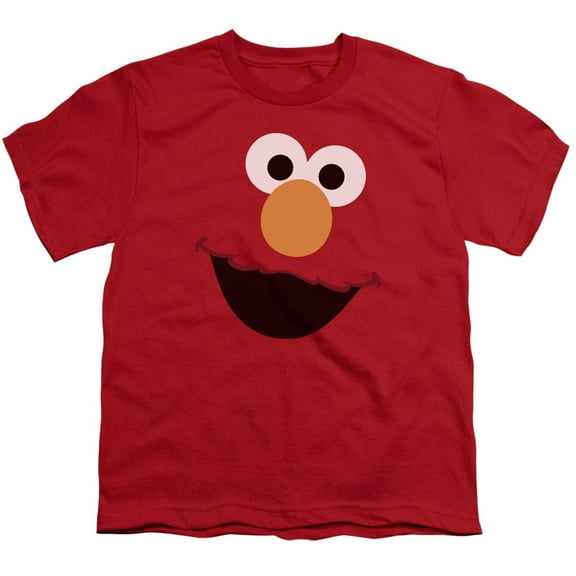 Sesame Street - Elmo Face - Youth Short Sleeve Shirt - Medium