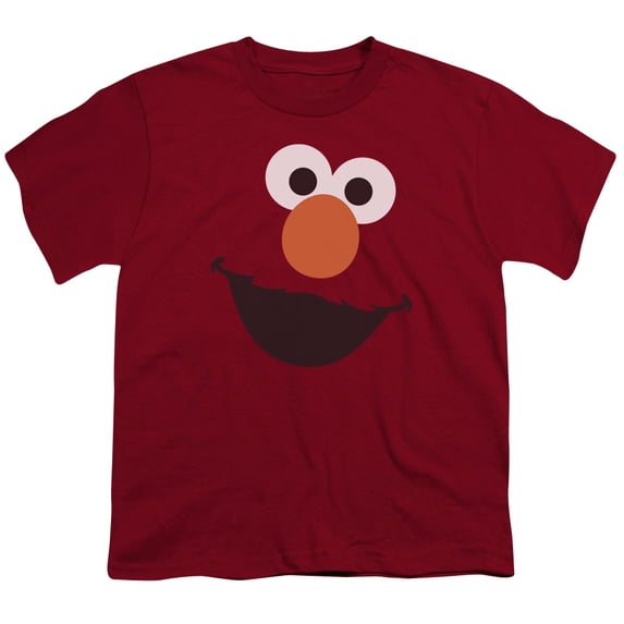 Sesame Street Elmo Face S/S Youth 18/1 T-Shirt Cardinal