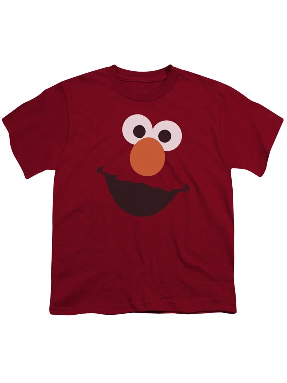 Sesame Street Elmo Face S/S Youth 18/1 T-Shirt Cardinal