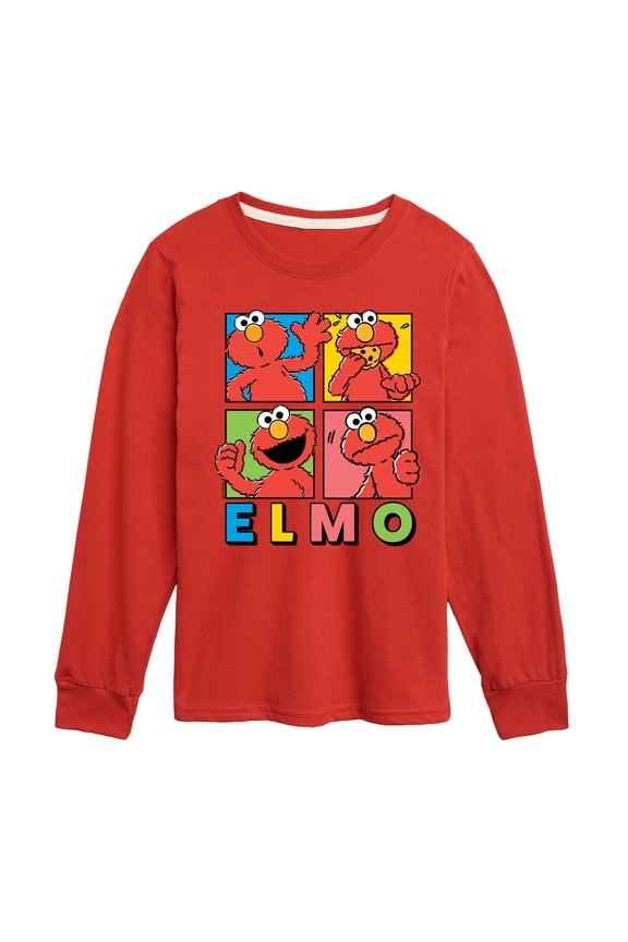 - Elmo Faces - Toddler and Youth Long Sleeve T-Shirt