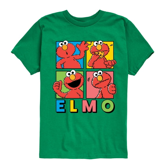 Sesame Street - Elmo Faces - Toddler and Youth Short Sleeve Graphic T-Shirt
