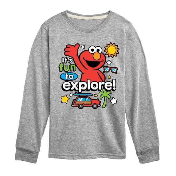Sesame Street - Elmo Fun To Explore - Toddler and Youth Long Sleeve T-Shirt