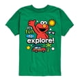 thumbnail image 1 of Sesame Street - Elmo Fun To Explore - Toddler and Youth Short Sleeve Graphic T-Shirt, 1 of 5