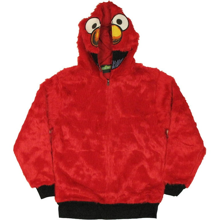 Sesame Street Elmo Furry Hoodie Walmart