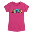 thumbnail image 1 of Sesame Street - Elmo - Girls Fitted Short Sleeve Graphic T-Shirt, 1 of 4