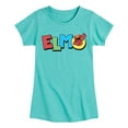 thumbnail image 1 of Sesame Street - Elmo - Girls Fitted Short Sleeve Graphic T-Shirt, 1 of 4