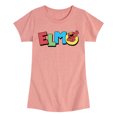 thumbnail image 1 of Sesame Street - Elmo - Girls Fitted Short Sleeve Graphic T-Shirt, 1 of 4
