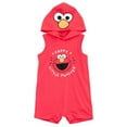 thumbnail image 1 of Sesame Street Elmo Hooded Cosplay Sleeveless Romper Newborn to Little Kid, 1 of 5