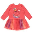 thumbnail image 1 of Sesame Street Elmo Infant Baby Girls French Terry Dress Red 18 Months, 1 of 5