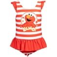 thumbnail image 1 of Sesame Street Elmo Infant Baby Girls One Piece Bathing Suit Dress Infant to Toddler, 1 of 5