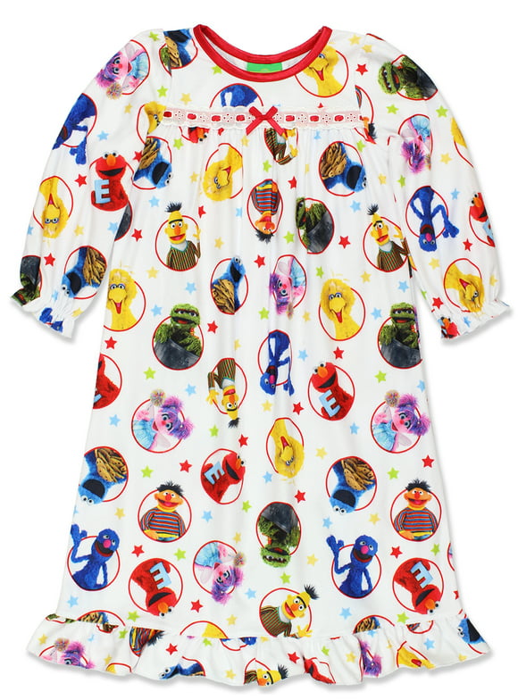 Sesame Street Elmo Infant Toddler Girls Granny Gown Nightgown 21SS432KGLYT