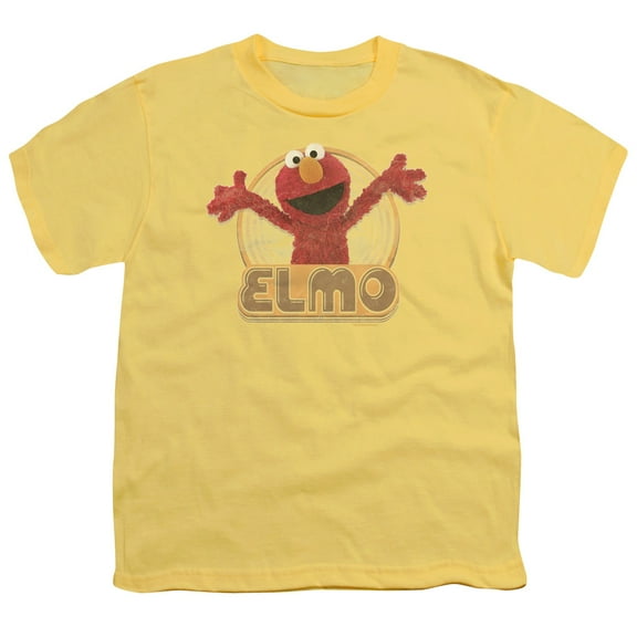 Sesame Street - Elmo Iron On - Youth Short Sleeve Shirt - Medium