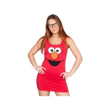 Sesame Street Elmo Toddler Girls Fit And Flare Ultra Soft Dress (3T, Sesame Toddler