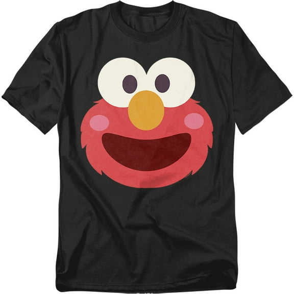 Sesame Street T-Shirt Elmo Kawaii Face Unisex Graphic Tee for Men & Women