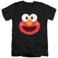 thumbnail image 1 of Sesame Street Elmo Kawaii Face Unisex Adult V-Neck T Shirt (Medium) Black, 1 of 3