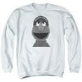 thumbnail image 1 of Trevco Sportswear SST144-AS-6 Sesame Street Elmo Lee Adult Crewneck Sweatshirt, White - 3X, 1 of 2
