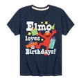 thumbnail image 1 of Sesame Street - Elmo Loves B Days - Toddler and Youth Short Sleeve Graphic T-Shirt, 1 of 5