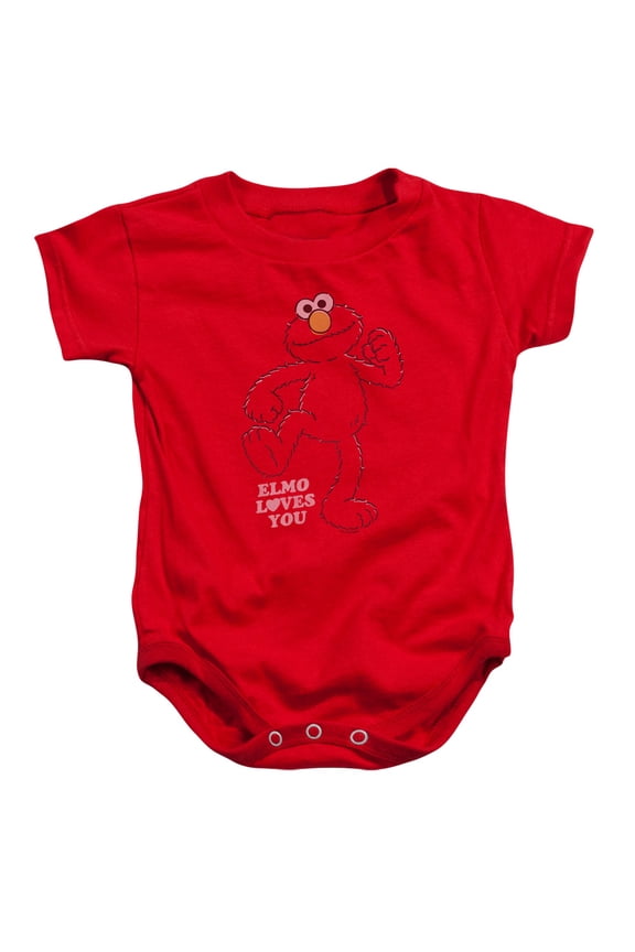 Sesame Street - Elmo Loves You - Infant Snapsuit - 6 Month