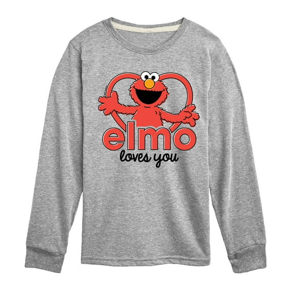 Sesame Street - Elmo Loves You - Toddler and Youth Long Sleeve T-Shirt