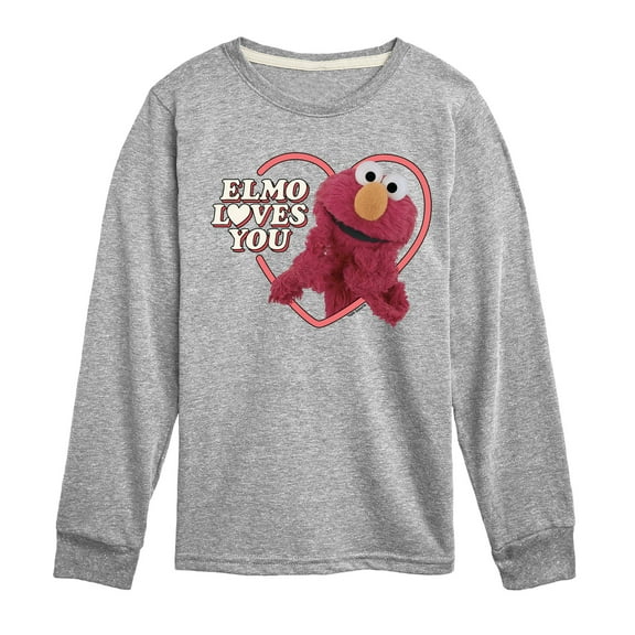Sesame Street - Elmo Loves You - Toddler and Youth Long Sleeve T-Shirt