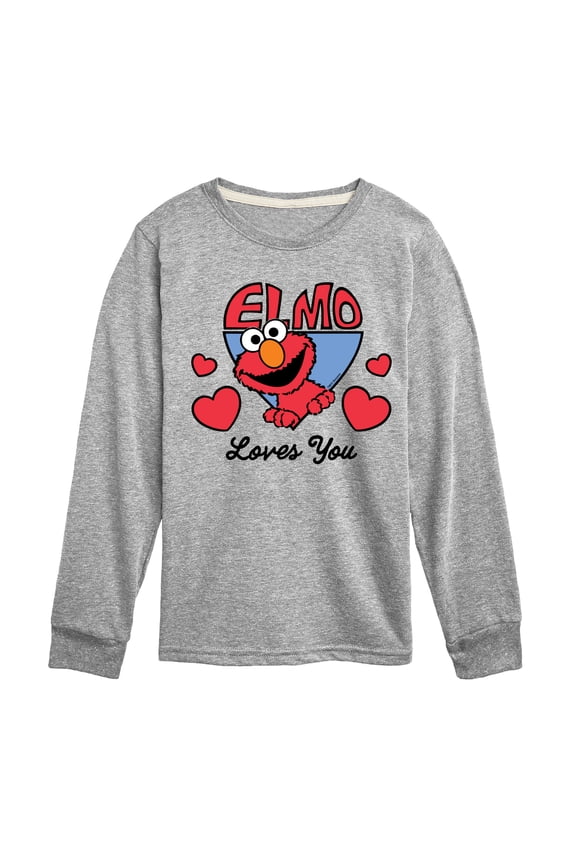 - Elmo Loves You - Toddler and Youth Long Sleeve T-Shirt