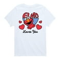 thumbnail image 1 of Sesame Street - Elmo Loves You - Toddler and Youth Short Sleeve Graphic T-Shirt, 1 of 5