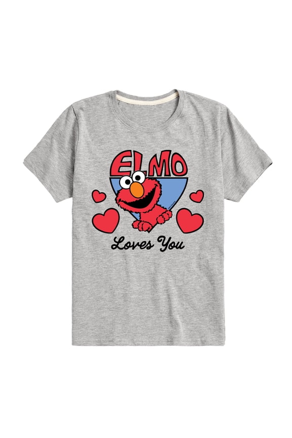 - Elmo Loves You - Toddler and Youth Short Sleeve Graphic T-Shirt