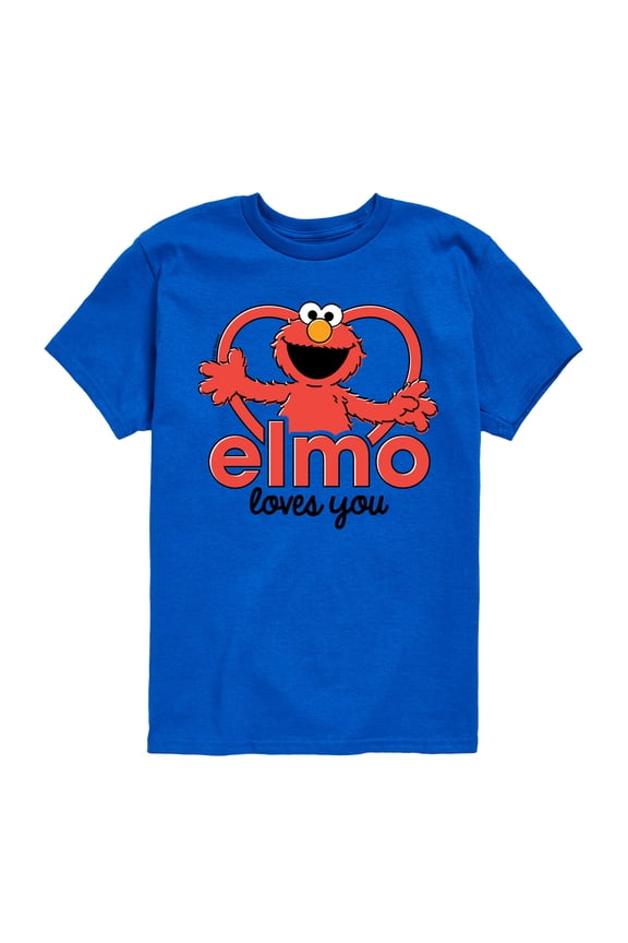 - Elmo Loves You - Toddler and Youth Short Sleeve Graphic T-Shirt