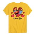 thumbnail image 1 of Sesame Street - Elmo Loves You - Toddler and Youth Short Sleeve Graphic T-Shirt, 1 of 5