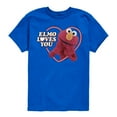 thumbnail image 1 of Sesame Street - Elmo Loves You - Toddler and Youth Short Sleeve Graphic T-Shirt, 1 of 5