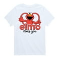 thumbnail image 1 of Sesame Street - Elmo Loves You - Toddler and Youth Short Sleeve Graphic T-Shirt, 1 of 5