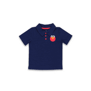 ISAAC MIZRAHI LOVES SESAME STREET Sesame Street Elmo Patch Baby Toddler Short Sleeve T-Shirt Polo Tee SEB056SS