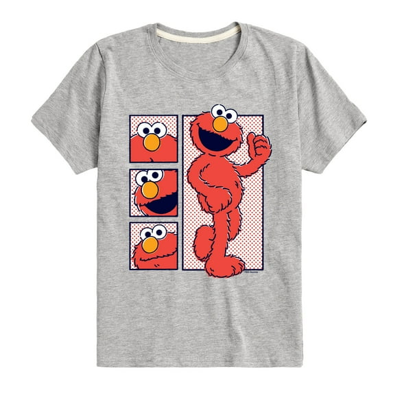 Sesame Street - Elmo Pop Art - Toddler and Youth Short Sleeve Graphic T-Shirt