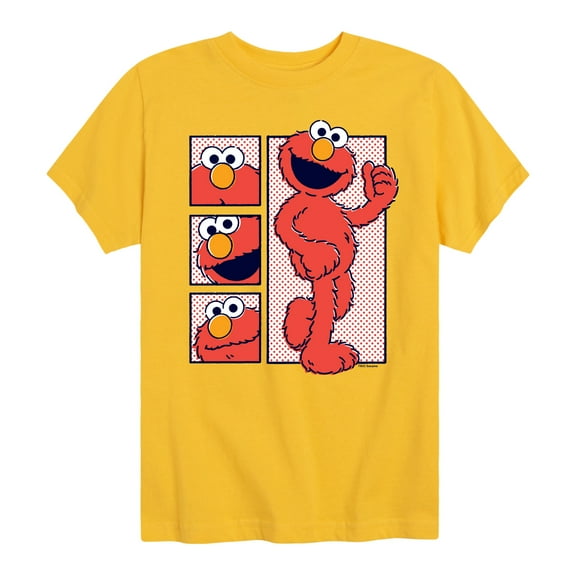 Sesame Street - Elmo Pop Art - Toddler and Youth Short Sleeve Graphic T-Shirt