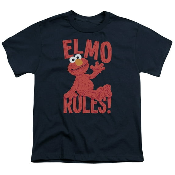 Sesame Street - Elmo Rules - Youth Short Sleeve Shirt - X-Large