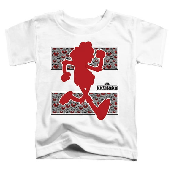 Sesame Street Elmo Runs S/S Toddler T-Shirt White
