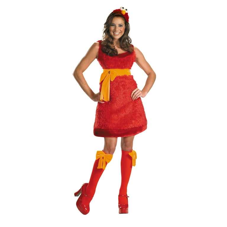 New Womens Medium 8-10 Sesame Street Sassy Elmo Costume - Walmart.com