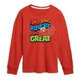 thumbnail image 1 of Sesame Street - Elmo Says Youre Doing Great - Toddler and Youth Long Sleeve T-Shirt, 1 of 4